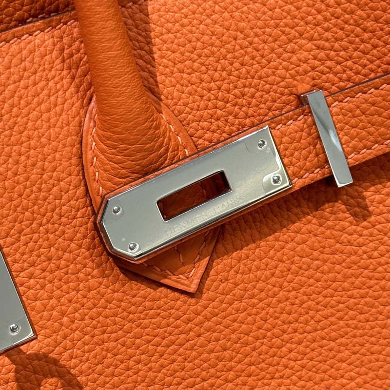 Elegant Hermes Birkin Bag Replica in Hermes Birkin 35 Orange 