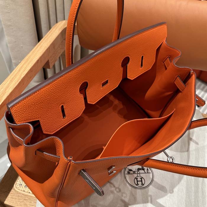 Elegant Hermes Birkin Bag Replica in Hermes Birkin 35 Orange 