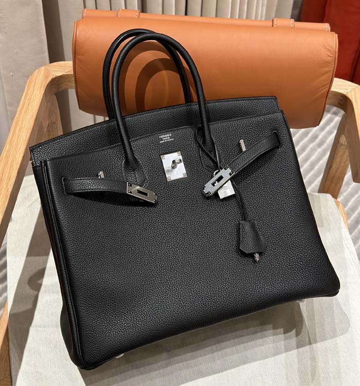 Elegant Hermes Birkin Bag Replica in Hermes Birkin 35 black Replica 