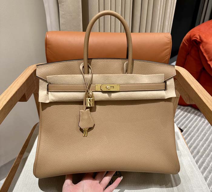 Elegant Hermes Birkin Bag Replica in Hermes Birkin 35 Chai Replica 