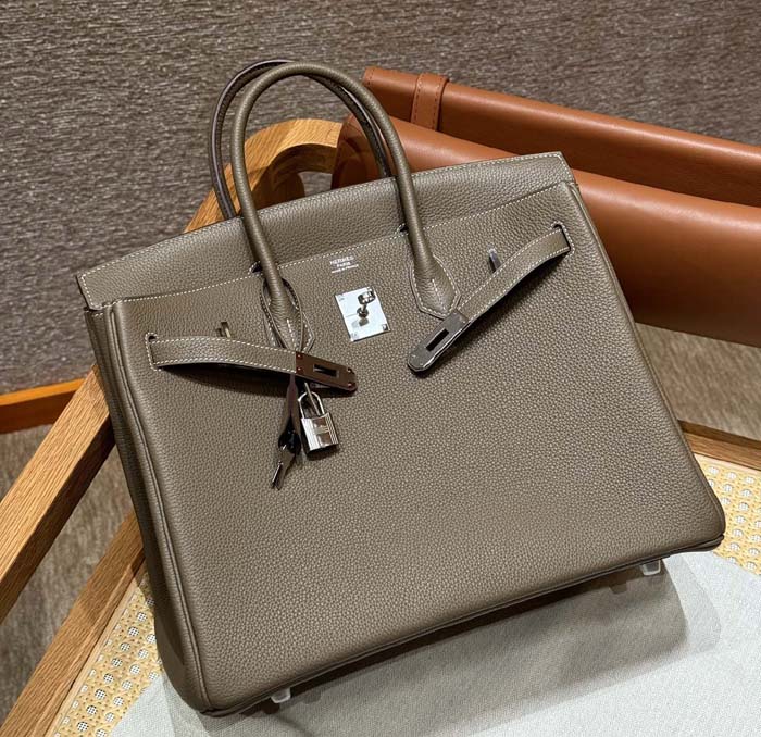 Elegant Hermes Birkin Bag Replica in Hermes Birkin 35 Etoupe Replica 