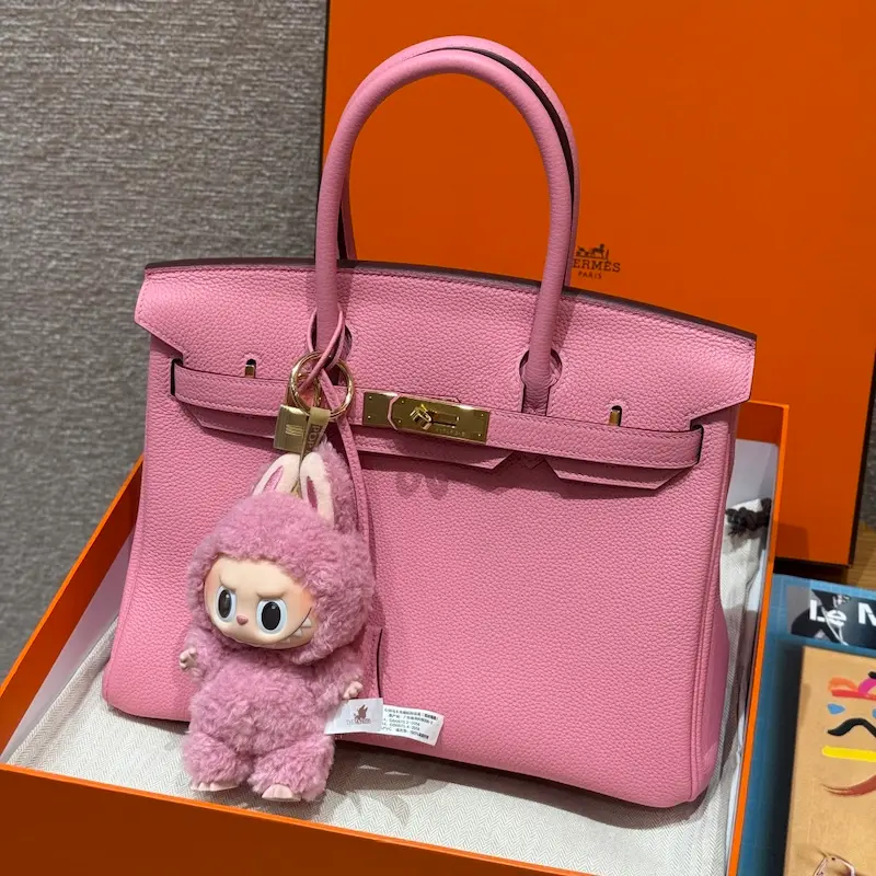 Real vs Fake Birkin Guide: Authentic 35cm Sakura Pink Unboxing How To Spot A Fake Birkin Bag: Genuine Hermes Birkin 35cm Sakura Pink Unboxing Example