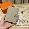 Hermes Trench Epsom Bearn Compact Wallet GHW