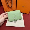 Hermes Vert Criquet Epsom Bearn Compact Wallet PHW