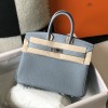 Hermes Birkin 35CM Clemence Leather Bleu Lin PHW
