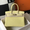 Hermes Birkin 35CM Clemence Leather Jaune Poussin