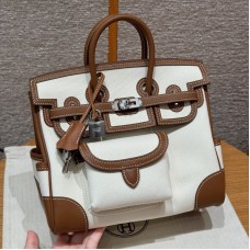 Best replica Hermes Birkin Cargo 25 - Gold Swift And Canvas