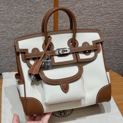 Best replica Hermes Birkin Cargo 25 - Gold Swift And Canvas