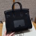 Hermes Birkin Cargo 25 Black Swift And Canvas PHW
