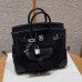 Hermes Birkin Cargo 25 Black Swift And Canvas PHW