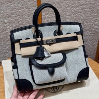 Best replica Hermes Birkin Cargo 25 - Ecru Swift And Canvas