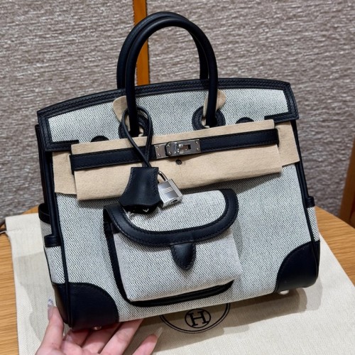 Best replica Hermes Birkin Cargo 25 - Ecru Swift And Canvas