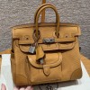 Hermes Birkin Cargo 25 Sesame Swift And Canvas PHW