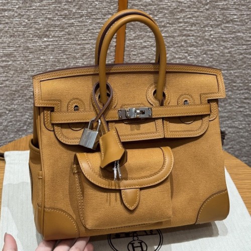 Best replica Hermes Birkin Cargo 25 - Sesame Swift And Canvas