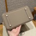 Hermes Birkin 25CM Clemence Leather Gris Tourterlle