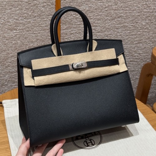 Best Replica Hermes Birkin 25 black epsom leather - top quality 2026