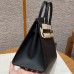 Hermes Birkin 25 in Black Epsom Leather PHW