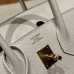 Hermes Birkin 25 in Craie Epsom Leather GHW