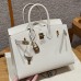 Hermes Birkin 25 in Craie Epsom Leather GHW