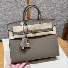 Best Replica Hermes Birkin 25 Etoupe epsom leather - top quality 2026
