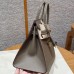Hermes Birkin 25 in Etoupe Epsom Leather GHW