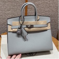 Best Replica Hermes Birkin 25 blue lin epsom leather - top quality 2026