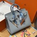 Hermes Birkin 25 in Blue Lin Epsom Leather PHW