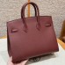 Hermes Birkin 25 in Rouge H Epsom Leather PHW