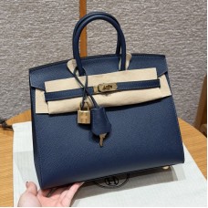 Best Replica Hermes Birkin 25 Blue Saphir epsom leather - top quality 2026