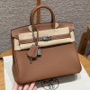 Hermes Birkin 25CM Clemence Leather Gold PHW