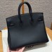 Hermes Birkin 25 in Swift Leather Black