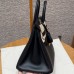 Hermes Birkin 25 in Swift Leather Black