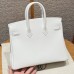 Hermes Birkin 25 in Swift Leather White