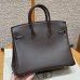 Hermes Birkin 25 in Swift Leather Chocolate