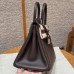Hermes Birkin 25 in Swift Leather Chocolate