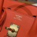 Hermes Birkin 25 in Swift Leather Feu