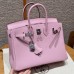 Hermes Birkin 25 in Swift Leather Mauve