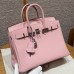 Hermes Birkin 25 in Swift Leather Rose Sakura