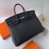 Hermes Birkin 40cm Bag in Clemence Leather Black PHW