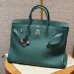 Hermes Birkin 40cm Bag in Malachite Togo Leather PHW