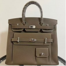 Replica Hermès Birkin HAC 40 Multipocket Travel Bag Etoupe Togo Calfskin Palladium Hardware Replica Hermès Birkin HAC 40 Multipocket Travel Bag Etoupe Togo Calfskin Palladium Hardware