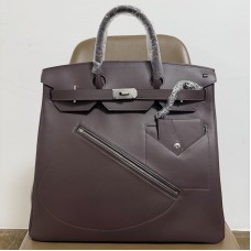 Replica Hermes Birkin 40 HAC Rock Ebene Evergrain Palladium Hardware