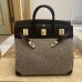 Hermes Black HAC Birkin 40cm Bag in Swift Leather with Wool PHW Hermes Black HAC Birkin 40cm Bag in Swift Leather with Wool PHW