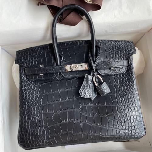 Replica Hermes Crocodile Birkin 25 Bag