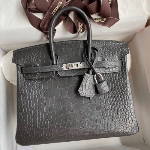 Replica Hermes Crocodile Birkin 25 Bag