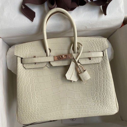 Replica Hermes Crocodile Birkin 25 Bag