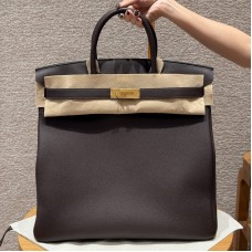 Replica Hermes Birkin 40cm HAC in Chocolat Brown