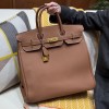 Hermes Gold HAC Birkin 40cm Bag in Togo Leather GHW