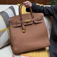 Replica Hermes Birkin 40cm HAC in Gold Brown