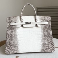 Replica Hermes Himalayan Birkin 40 Ombre Gradient Crocodile Tote Bag Replica Hermes Himalayan Birkin 40 Niloticus Crocodile Leather Handbag